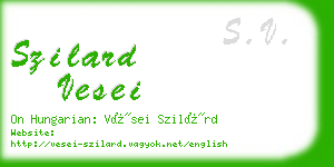 szilard vesei business card